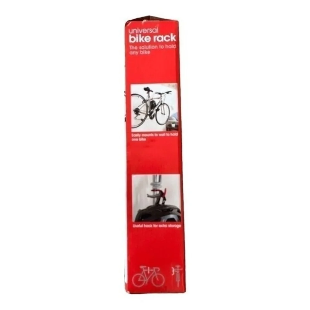 The Art Of Storage Bike Rack Wall Mount Hinged Hook Metal Silver Single Bike